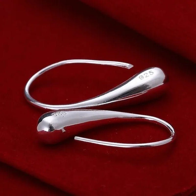 925 Sterling Silver Earing / Lovely / 925 Crystal Dangle Earrings Trendy Earrings - WORLD TIME VISITS