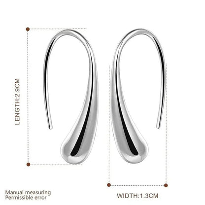 925 Sterling Silver Earing / Lovely / 925 Crystal Dangle Earrings Trendy Earrings - WORLD TIME VISITS