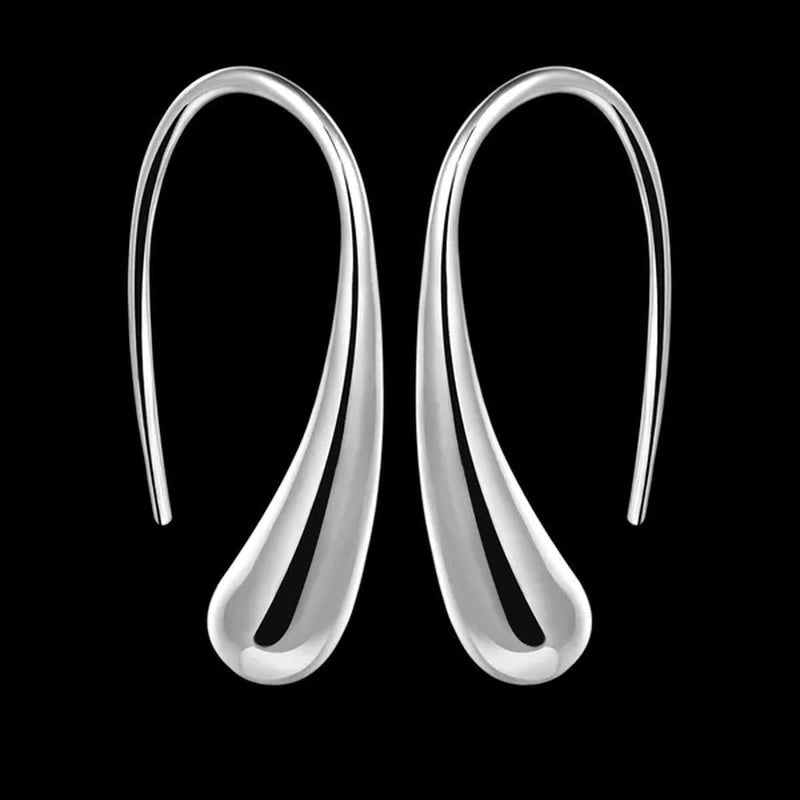 925 Sterling Silver Earing / Lovely / 925 Crystal Dangle Earrings Trendy Earrings - WORLD TIME VISITS