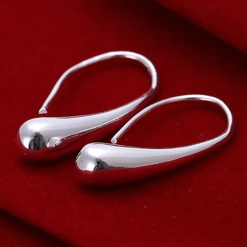925 Sterling Silver Earing / Lovely / 925 Crystal Dangle Earrings Trendy Earrings - WORLD TIME VISITS