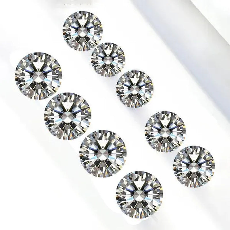 Natural 0.5/1.0/2.0Carat Moissanite D Color Round Shape VVS1 Excellent Clarity With GRA Certificate Report and Card