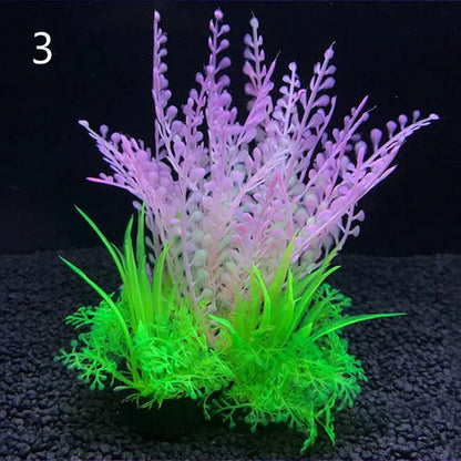 Fashion Luxury 14Cm Plants Plastic Simulation Artificial Plants Aquarium Water Ornament Fish Tank Grass Decoration