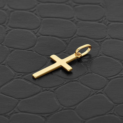 Cross Pendant for Men and Women in 18K Gold Plated or 925 Sterling Silver Plated Rhodium I Size Small, Medium, Large I Gold Cross Necklace for Women I Silver Cross Necklace for Boys I Religious Gifts for Women I Baptism Gifts for Girls Boys