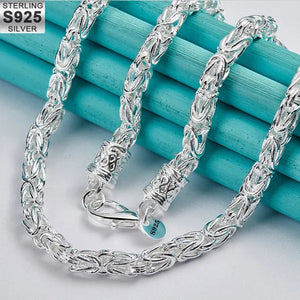 925 Sterling Silver Dragon Head Chain Necklace for Woman Wedding Party Engagement Jewelry Gift