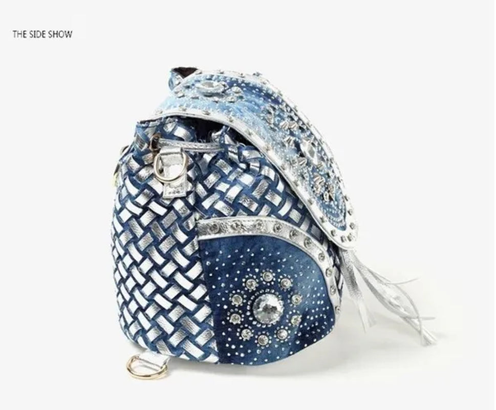 Fashion Multifuction Handbag Backpack Designer Shoulder Bag Diamond Tassel Women Mini Shoulder Bags Ladies Tote Bag