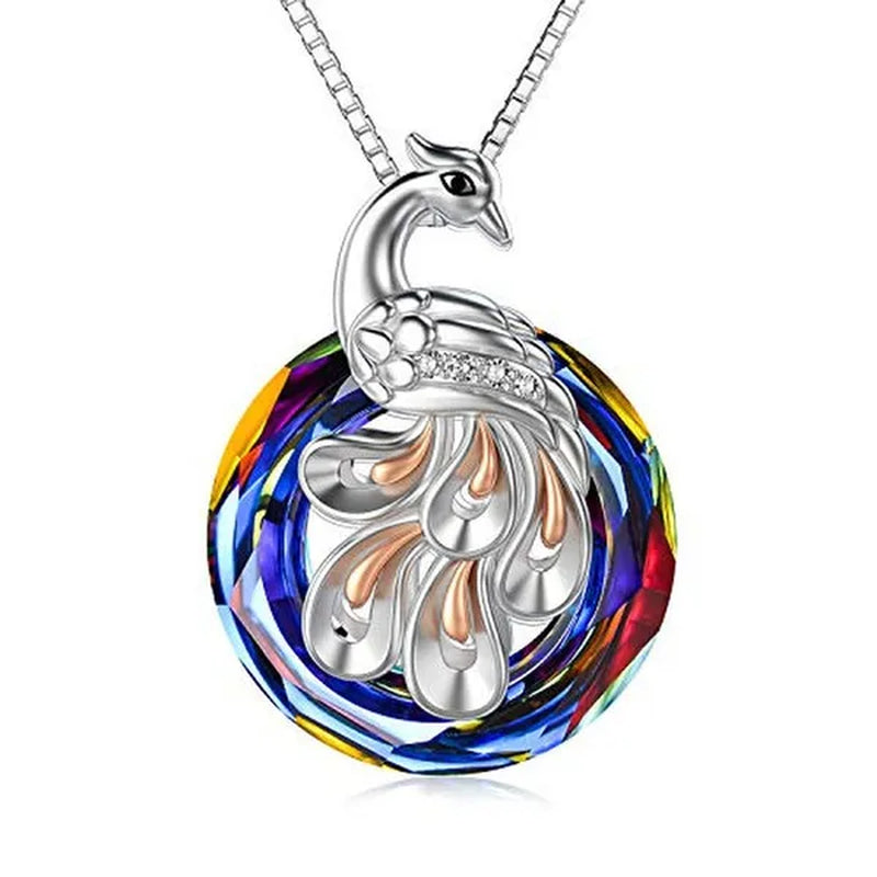 Fashion Phoenix /Snake /Pendant Necklace for Women Sterling Silver Female Jewelry Gifts with Zircon Crystal - WORLD TIME VISITS