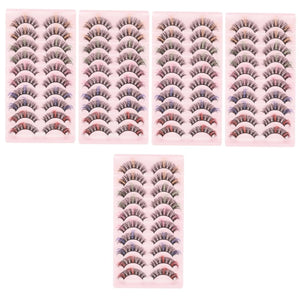 50 Pairs Dd Volume False Eyelashes Cosmetic Eyelashes Fake Eyelashes Natural Look Fake Eyelash for Women Natural Eyelashes Eyelash Extension Colored Eyelashes Girl Curly Extend