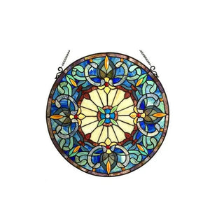 Chloe Lighting CH1P095BV22-GPN 22 in. Frances Tiffany Glass Victorian Window Panel