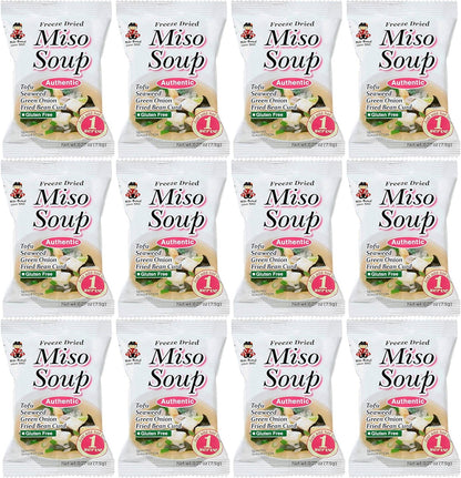 Freeze Dried Authentic Soup Miso, 0.27 Ounce (Pack of 12)