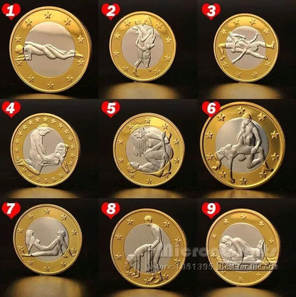 Germany Euros Coins Mix Pure Gold Coins Euro Coins Cool Maclife Couple Commemorative Coin - WORLD TIME VISITS