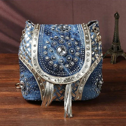 Fashion Multifuction Handbag Backpack Designer Shoulder Bag Diamond Tassel Women Mini Shoulder Bags Ladies Tote Bag