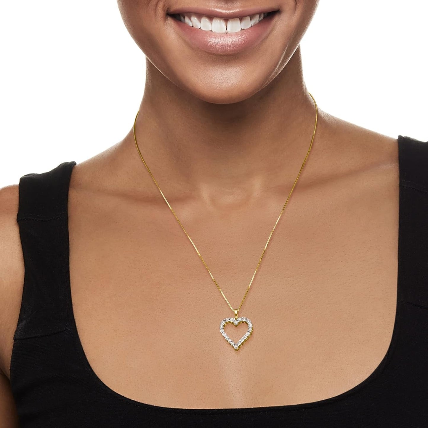 0.30 Ct. T.W. Diamond Heart Pendant Necklace