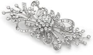 Antique Crystal Bridal Brooch Pin for Weddings, Bridesmaid, Mother of the Bride Jewelry Accessory