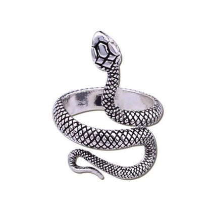 12/8/5/2/1Pcs: Lnnovative snake ring, movable mouth ring, Old gold, old silver, rose gold, gold, gun black，silver,6colors to choose from