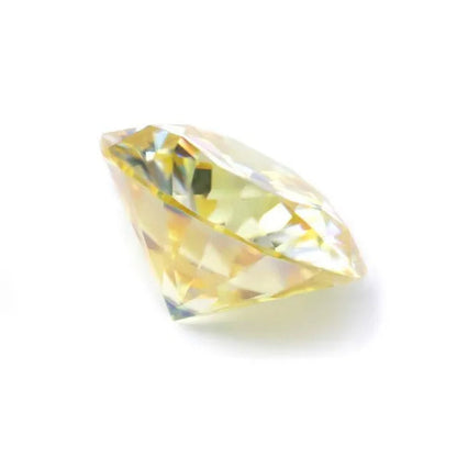 1ct Yellow Diamond Round Excellent Cut Loose Gemstone VS1 without GIA certificate 6.5mm