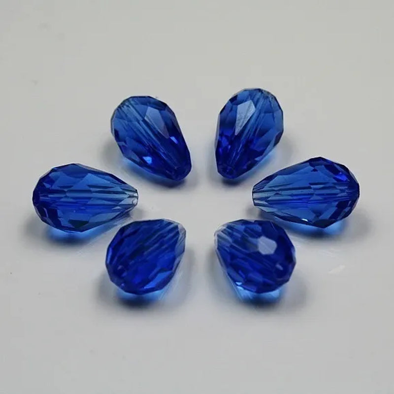 Multi-Color Top Quality Crystal Tear Drop Shape Beads Crystal Glass Beads Loose Spacer round Beads for Jewelry Making