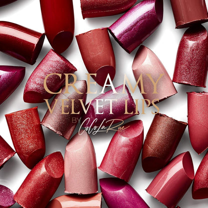 Coco La Rue Creamy Velvet Lipstick Lustrous Mauve Lipstick, High-Shine Plumping Lip Balm, Hydrating Lip Color (CLR-C 292 Mocha)