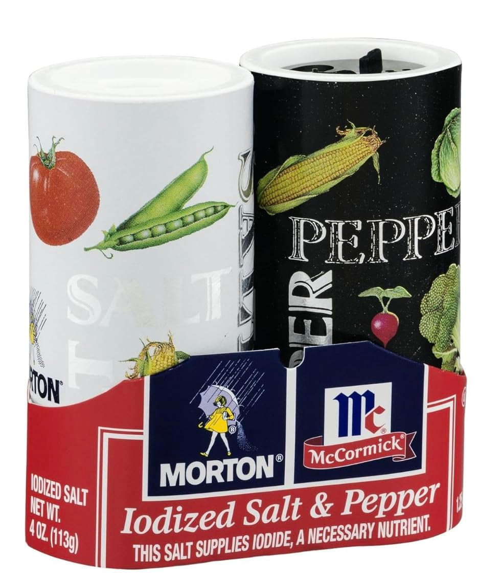 'S 4 Oz. Salt and Mccormick 1.25 Oz. Pepper Shakers 2 Bundles