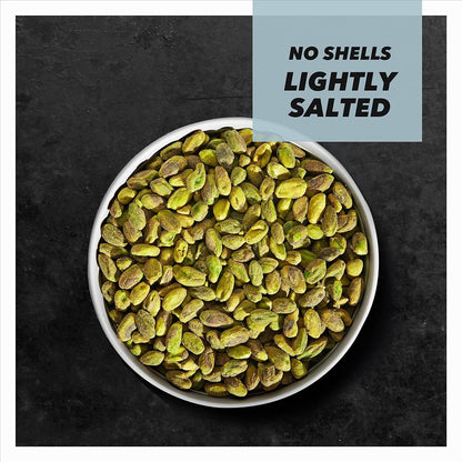 No Shells, Lightly Salted Nuts, 12 Ounce Resealable Bag, Protein Snacks, Gluten Free, Healthy Snack
