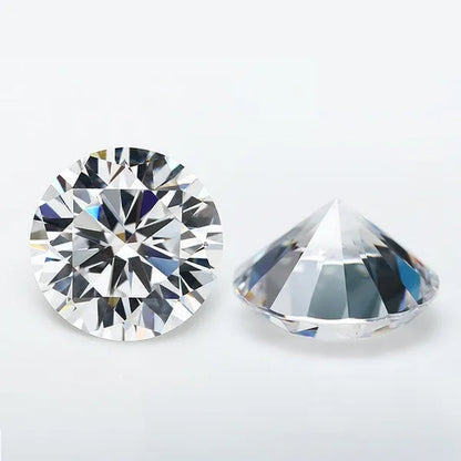 100pcs AAAAA Grade White 4-12mm Loose Zircon Stone Round Cut Cubic Zirconia