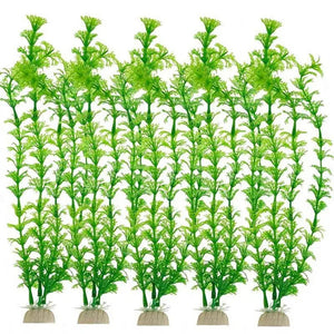 5X Artificial Fake Plastic Water Grass Plants for Fish Tank Aquarium Decoration