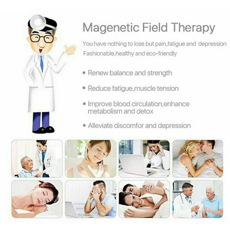 Red Copper Double Strong Magnetic Therapy Bracelet for Arthritis Pain Relief Health Care Energy Magnetic Male Gift