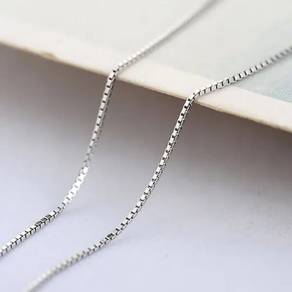Women Simple Trendy Zircon Rhinestone Choker Necklace Shine Diamond Silver Chain Jewelry