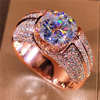 Fashion Women Wedding Ring Beautiful Bride Engagement Party Gifts