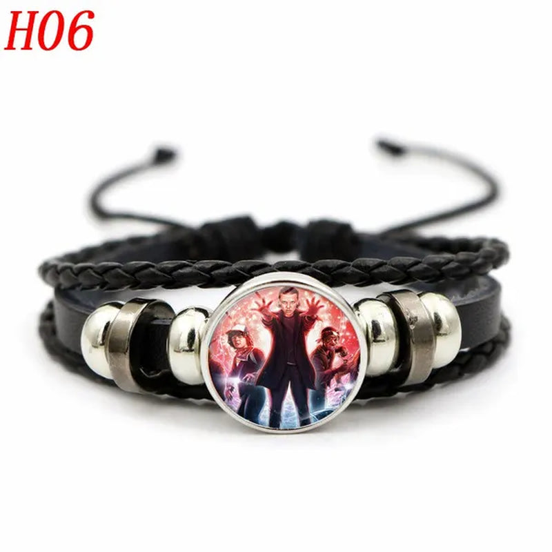 12 Styles Stranger Things 4 Hellfire Club Time Gem Bracelets & Bangles for Unisex Women Men Fashion Jewelry Gifts - WORLD TIME VISITS
