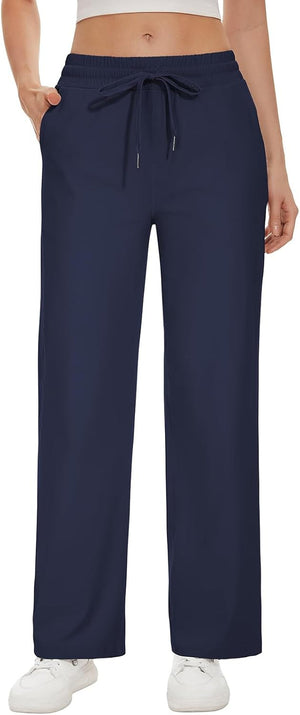 Women'S Straight Leg Sweatpants High Wasited Athletic Pants Workout Jogger Sweat Pants with Pockets- 29"/20" Inseam