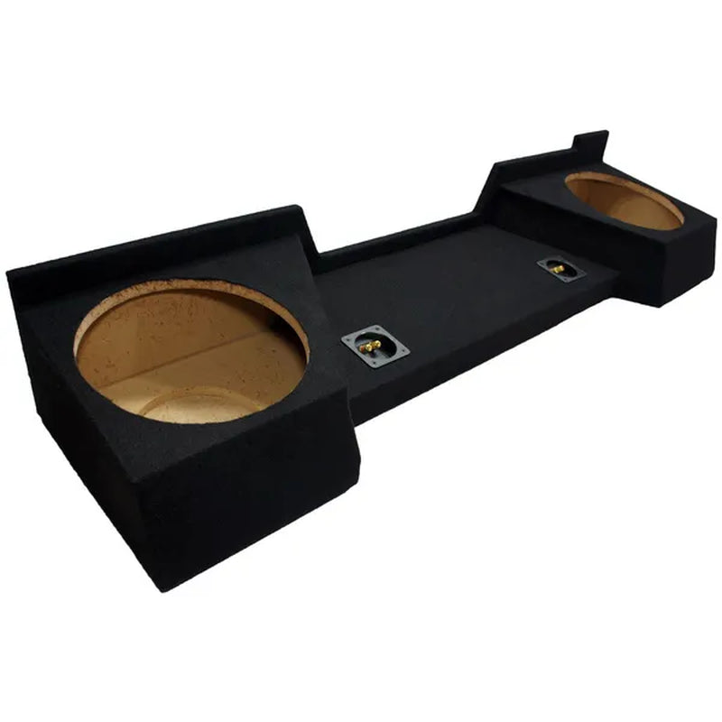 Compatible with Chevy Silverado or GMC Sierra Full Size Extended Cab Truck 2007-2013 Dual 12" Subwoofer Sub Box Speaker Enclosure