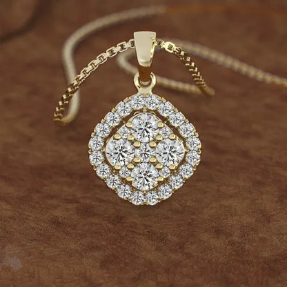 Classic Wedding Jewelry Set Stud Earrings + Pendant Necklace + Ring Lady Fashion Party Accessories