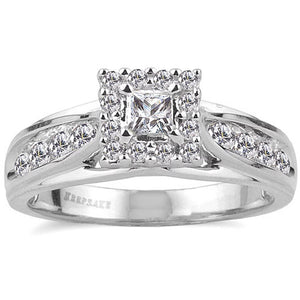 1/2 Carat T.W. Princess-Cut Diamond "Melody" Women'S Engagement Ring in 10K White Gold by