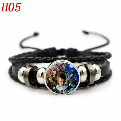 12 Styles Stranger Things 4 Hellfire Club Time Gem Bracelets & Bangles for Unisex Women Men Fashion Jewelry Gifts - WORLD TIME VISITS