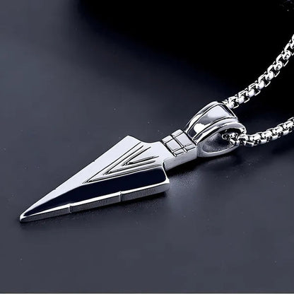 Long Chain Necklace Mens Alloy Necklaces Fashion Jewelry Gold Black Silver Color Pendant