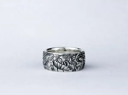 Exquisite 925 Sterling Silver Cat Ring Women Men Party Fine Jewelry