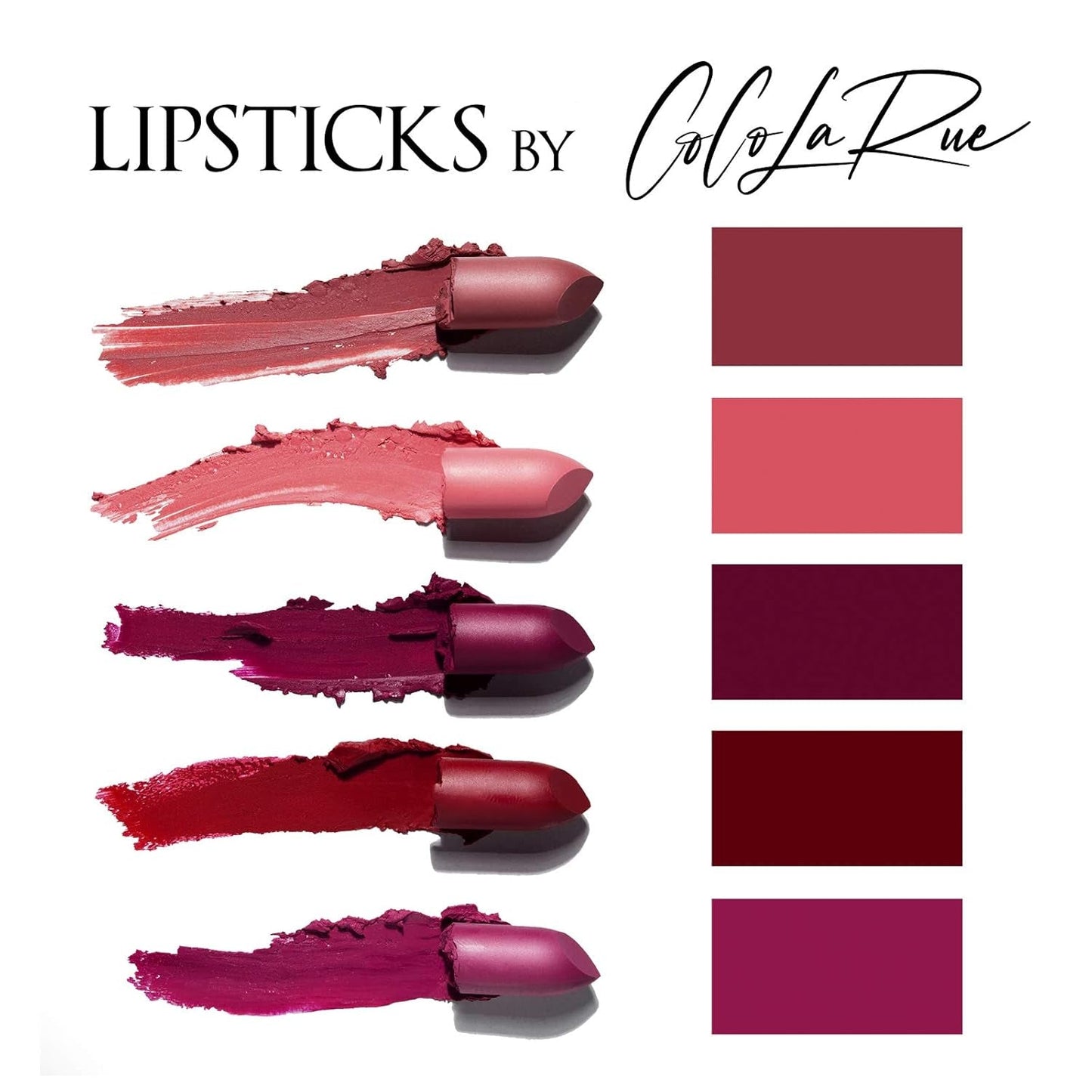 Coco La Rue Creamy Velvet Lipstick Lustrous Mauve Lipstick, High-Shine Plumping Lip Balm, Hydrating Lip Color (CLR-C 290 Taupe)