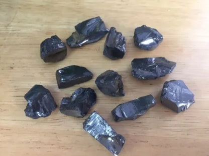 1 Elite Shungite Specimen Silver Noble Shungite Rough Stone Crystal Reiki.