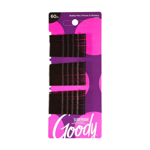 Slideproof Bobby Pins, Black, 60-Count (1942233)