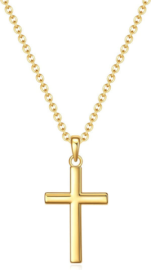 Baptism Cross Necklace for Women,First Communion Cross Necklaces Jewelry Gifts for Women