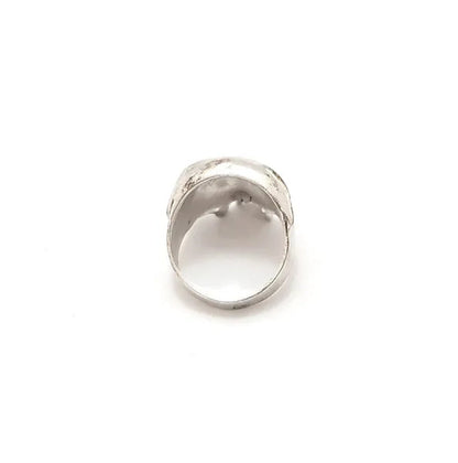 4 Pcs Silver Plated Gothic Rings | Sterling Silver Skull Rings | Grim Reaper Rings | Spider Rings for Men | Biker Rings