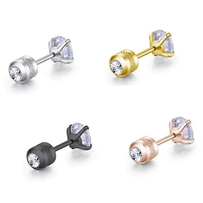 Titanium Steel Earrings for Men Stainless Steel Earrings for Women Men Earrings Diamond Earrings