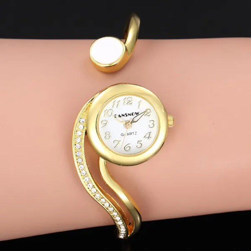 New Luxury Lady Watches Bracelet Watch Gold Silver Small Dial Dress Quartz Wristwatch Gift for Women Fashion