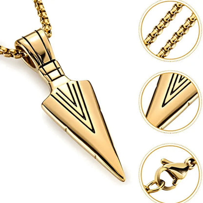 Long Chain Necklace Mens Alloy Necklaces Fashion Jewelry Gold Black Silver Color Pendant