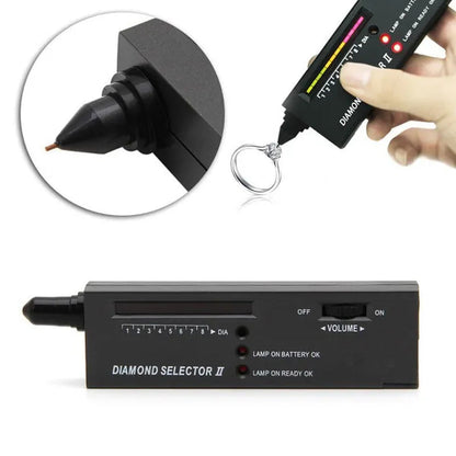 1PC LED Diamond Indicator Test Pen Diamond Tester Gemstone Gem Selector Jewelry Watcher Tool (Without Battery)