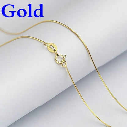 Women's Jewelry 16-inch-30-inch Single-layer Necklace Popular Style Snake Chain Metal Chain Necklace Girl Party Gift