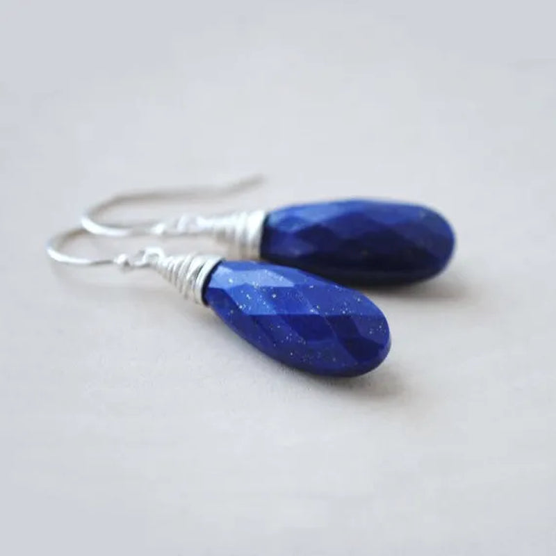 Lapis Lazuli Earrings  Lapis Earrings  Blue Lapis Earrings  Lapis Lazuli Jewelry