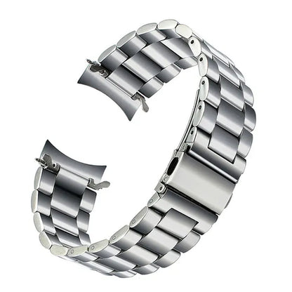Premium Stainless Steel Watchband for Samsung Galaxy Watch 46mm SM-R800 Sports Band Curved End Strap Wrist Bracelet Silver Black