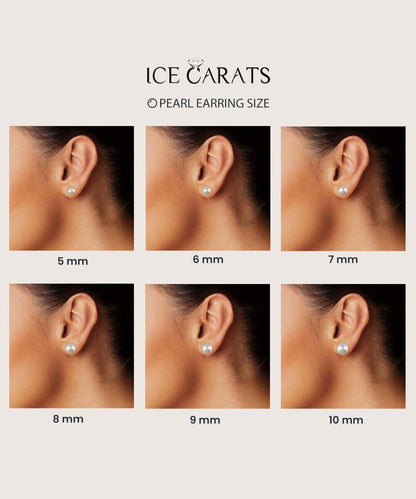 925 Sterling Silver 10 11Mm Button Freshwater Cultured Pearl Cubic Zirconia CZ Stud Earrings