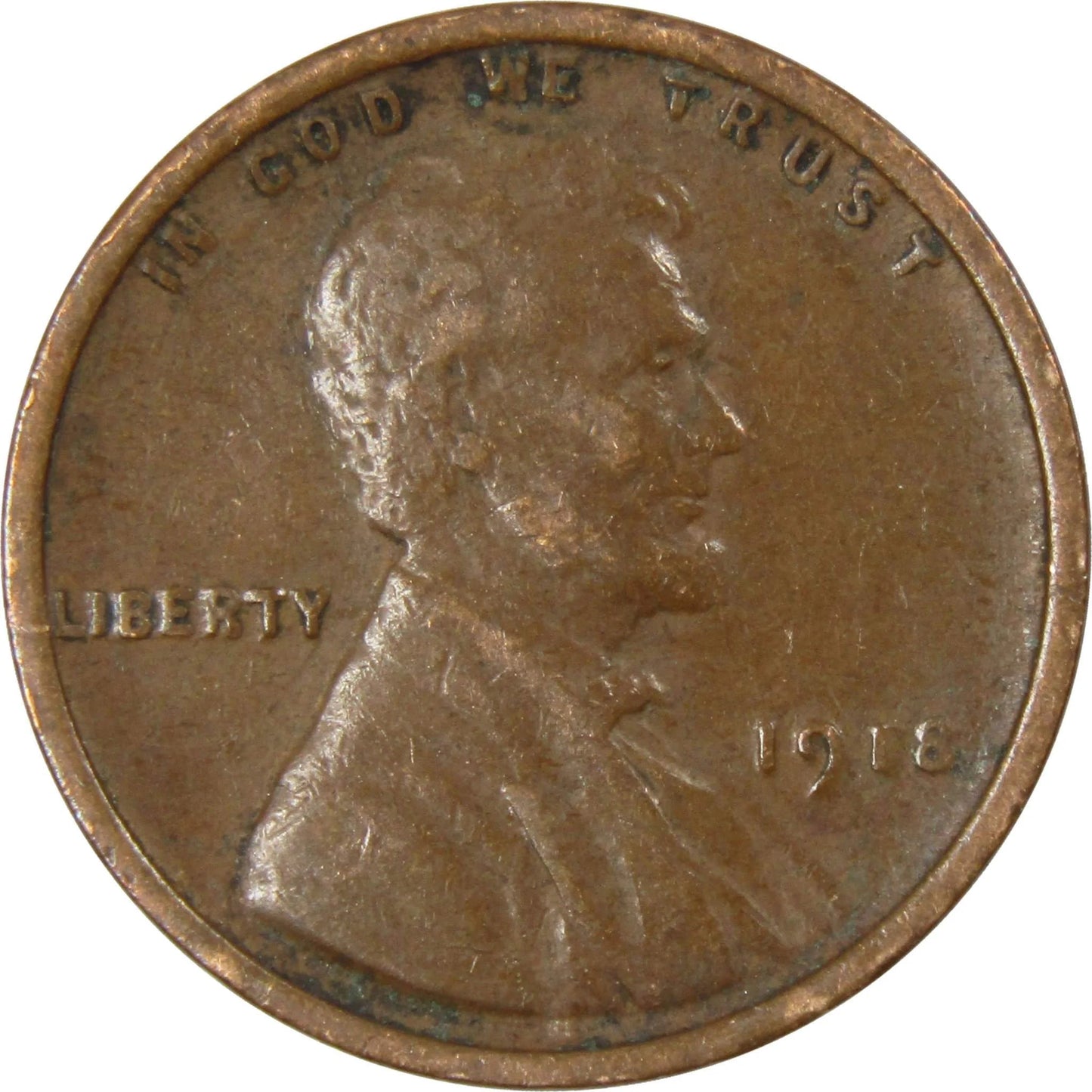 1918 Lincoln Wheat Cent AG about Good Bronze Penny 1C Coin Collectible Master Coins